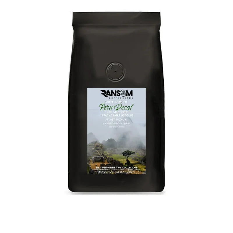Peru Decaf 12 Pack Cups - Ransom Coffee Beans