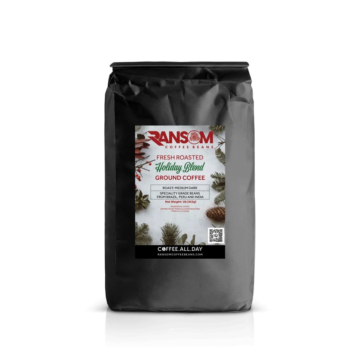 Holiday Blend - Dark blend: Brazil, Peru & India - Ransom Coffee Beans