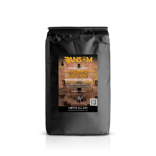 Ethiopia Natural - Light Medium Roast Milk Chocolate, Fruity Caramel - Ransom Coffee Beans