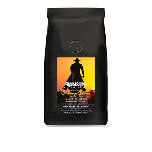 COWBOY BLEND 12 Pack Cups - Ransom Coffee Beans